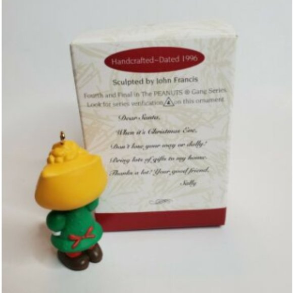 1996 Hall Keepsake Ornament The Peanuts Gang Sally - Picture 2 of 3